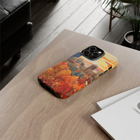 An Urban Autumn Overlook - Impact Resistant Phone Case